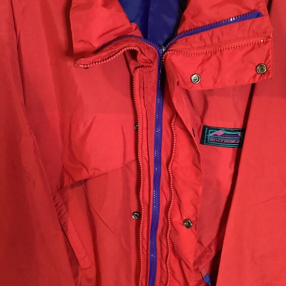 Vintage Misty Mountain Men's Windbreaker Jacket Size L Double Zipper High Neck - Picture 4 of 14